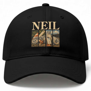 Funny Neil The Seal Baseball Cap Viral Ocean Animal Meme Graphic TS12 Print Your Wear