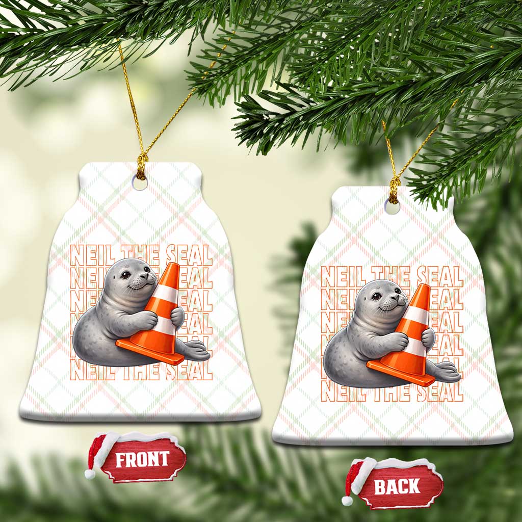 Neil The Seal Groovy Ceramic Ornament Retro Vintage Cute Seal Lover Graphic TS12 Print Your Wear