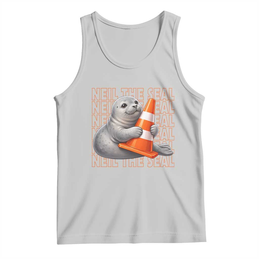 Neil The Seal Groovy Tank Top Retro Vintage Cute Seal Lover Graphic TS12 Ash Print Your Wear