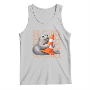 Neil The Seal Groovy Tank Top Retro Vintage Cute Seal Lover Graphic TS12 Ash Print Your Wear