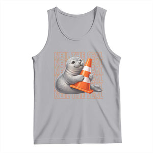 Neil The Seal Groovy Tank Top Retro Vintage Cute Seal Lover Graphic TS12 Athletic Heather Print Your Wear