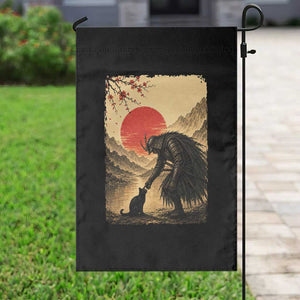 Vintage Japanese Art Samurai Warrior Black Cat Garden Flag Ukiyoe Style Boop Meme TS12 Print Your Wear