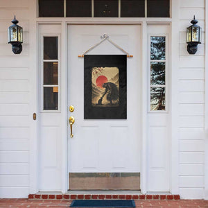 Vintage Japanese Art Samurai Warrior Black Cat Garden Flag Ukiyoe Style Boop Meme TS12 Print Your Wear