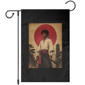 Afro American Samurai Bushido Warrior Garden Flag Vintage Japanese Ukiyoe Graphic TS12 Black Print Your Wear