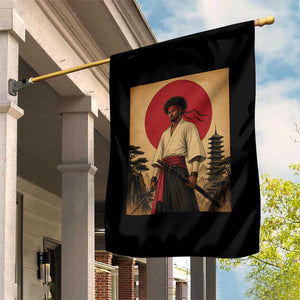 Afro American Samurai Bushido Warrior Garden Flag Vintage Japanese Ukiyoe Graphic TS12 Print Your Wear