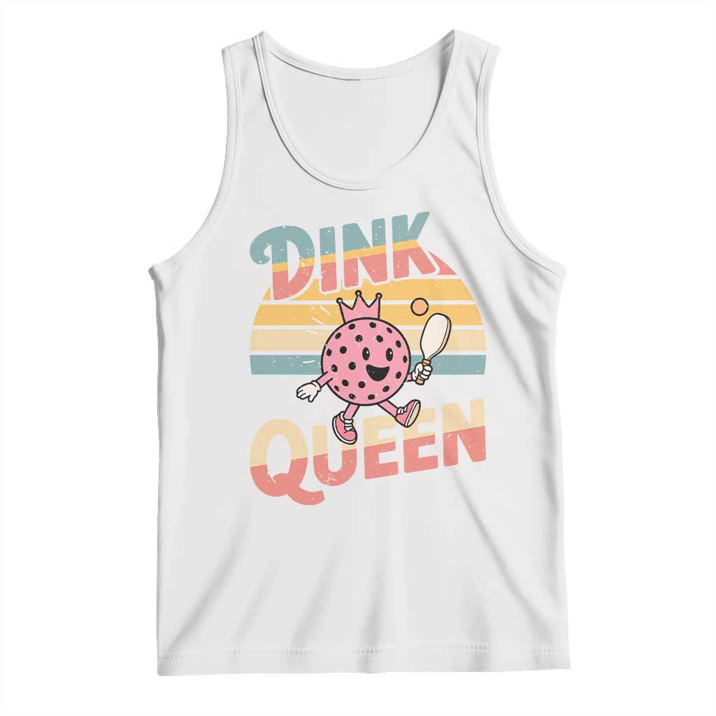 Pickleball Girl Lover Tank Top Dink Queen TS12 White Print Your Wear