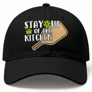 Funny Pickleball Baseball Cap Stay Out Of The Kitchen TS12 Print Your Wear