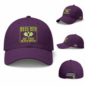 Funny Pickleball Baseball Cap Stay Out Of The Kitchen For Men TS12 Baseball Cap Universal Fit Purple Print Your Wear