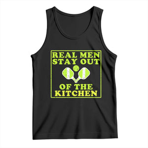 Funny Pickleball Tank Top Stay Out Of The Kitchen For Men TS12 Black Print Your Wear