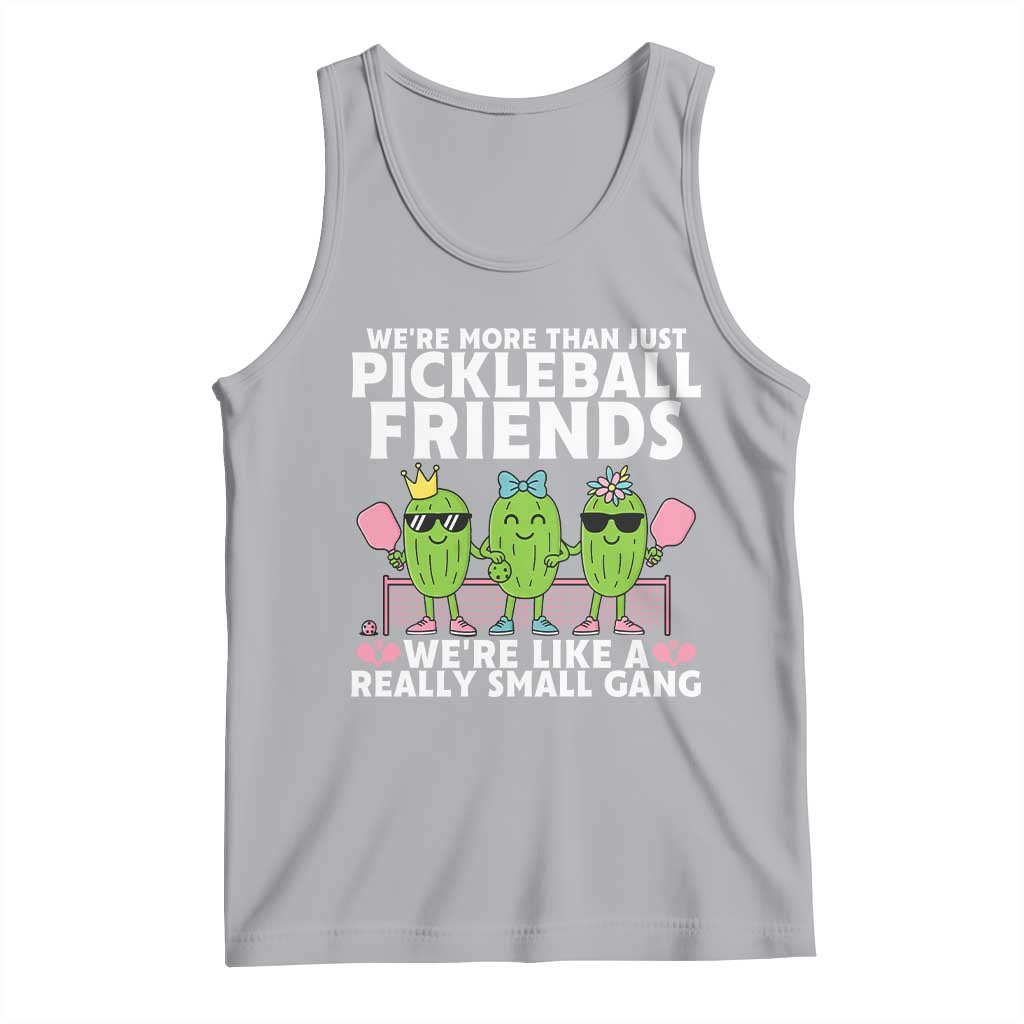 Pickleball Lovers Tank Top We Are More Than Just Pickleball Friends TS12 Athletic Heather Print Your Wear