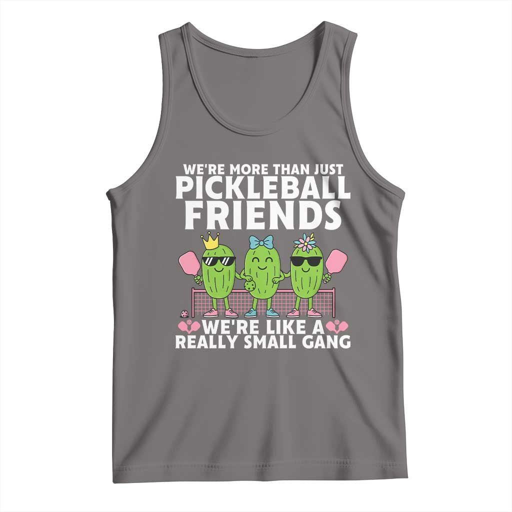Pickleball Lovers Tank Top We Are More Than Just Pickleball Friends TS12 Deep Heather Print Your Wear