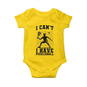 I Can Not I Have Pickleball Baby Onesie Pickleball Game Gift TS12 Daisy Print Your Wear