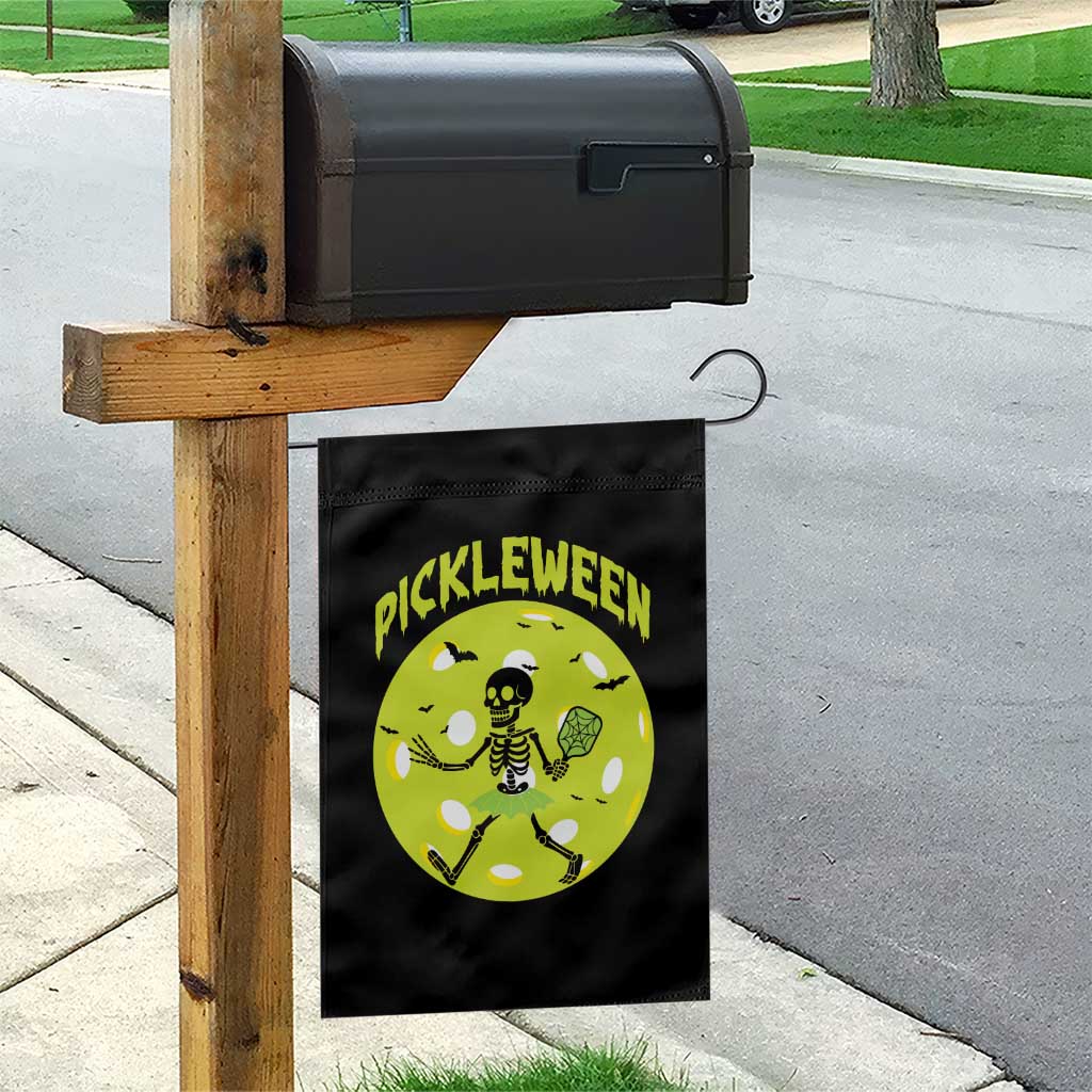Funny Halloween Pickleball Lovers Garden Flag Pickleween TS12 Print Your Wear