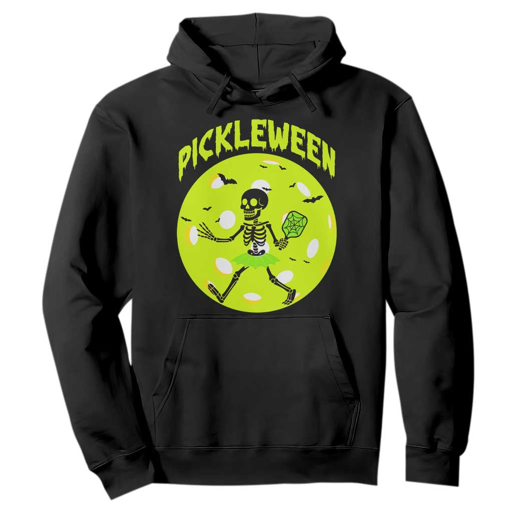 Funny Halloween Pickleball Lovers Hoodie Pickleween TS12 Black Print Your Wear