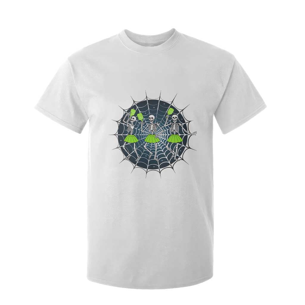 Funny Dancing Skeletons T Shirt For Kid Pickleball Halloween Gift TS12 White Print Your Wear