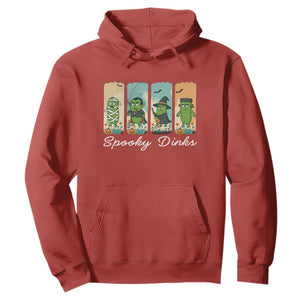 Funny Halloween Pickleball Hoodie Spooky Dinks Gift For Players TS12 Red Print Your Wear