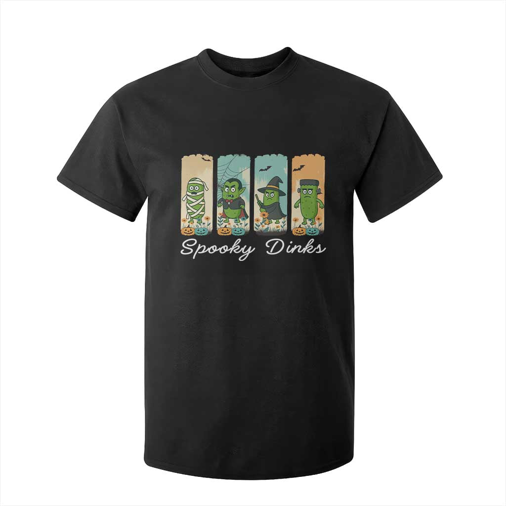 Funny Halloween Pickleball T Shirt For Kid Spooky Dinks Gift For Players TS12 Black Print Your Wear