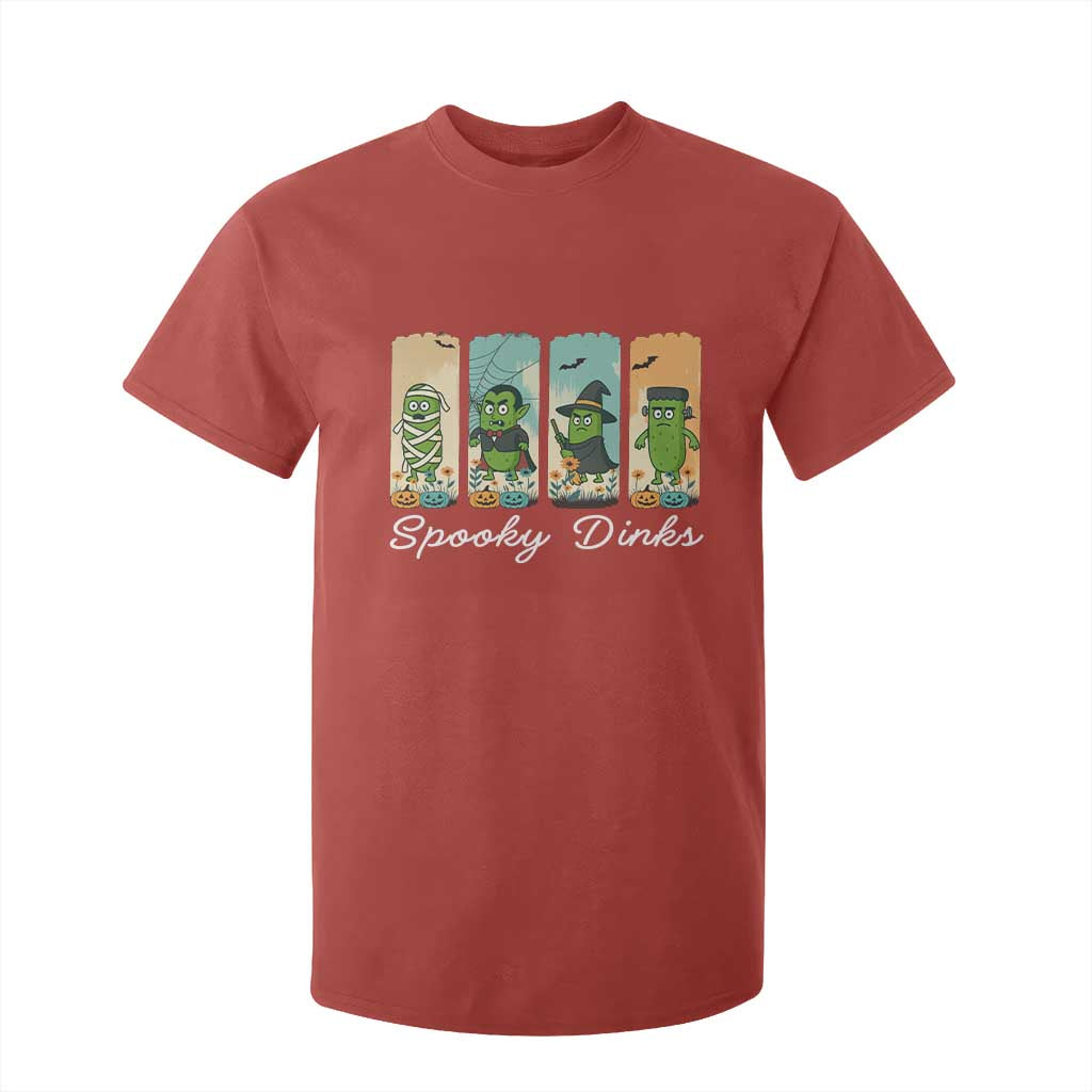 Funny Halloween Pickleball T Shirt For Kid Spooky Dinks Gift For Players TS12 Red Print Your Wear