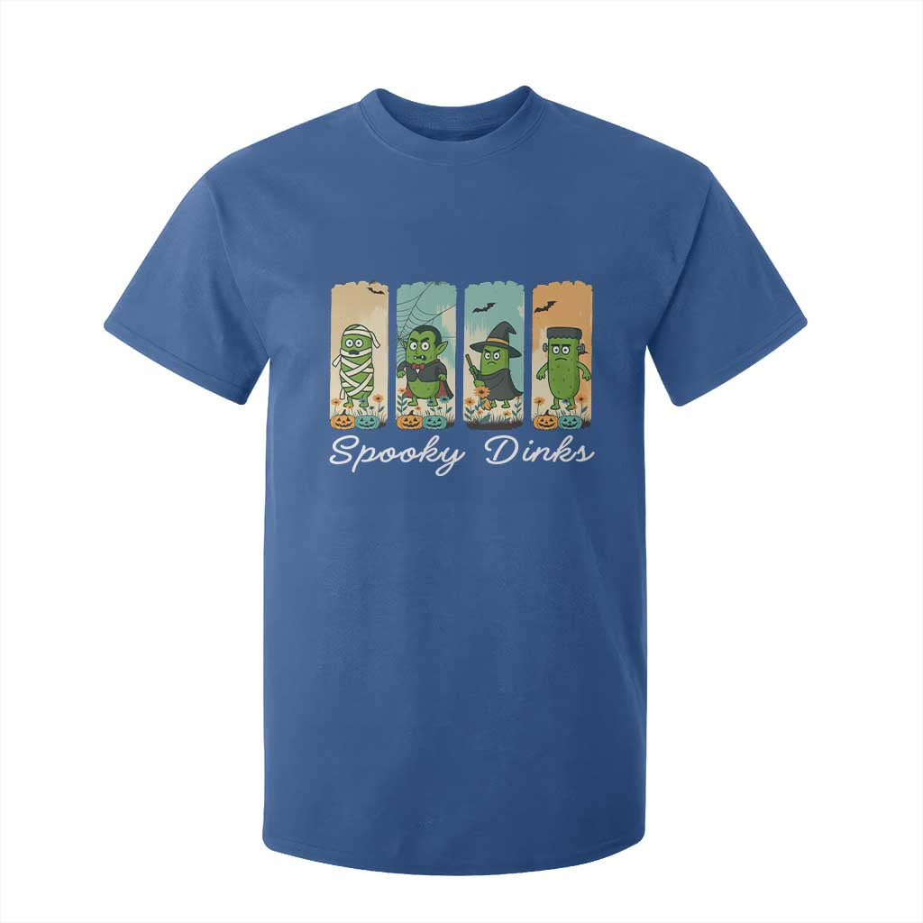 Funny Halloween Pickleball T Shirt For Kid Spooky Dinks Gift For Players TS12 Royal Blue Print Your Wear