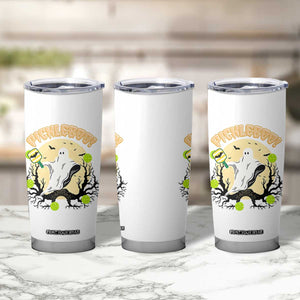 Funny Halloween Pickleball Tumbler Cup Pickleboo Ghost Costume TS12 Print Your Wear