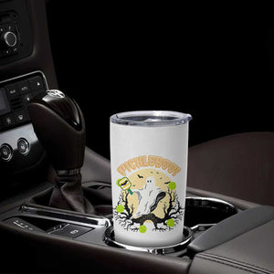 Funny Halloween Pickleball Tumbler Cup Pickleboo Ghost Costume TS12 Print Your Wear