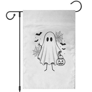 Stickman Ghost Funny Spooky Halloween Gift Garden Flag