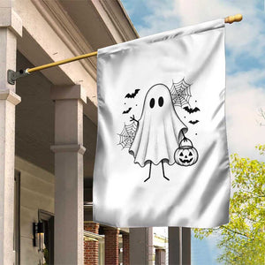 Stickman Ghost Funny Spooky Halloween Gift Garden Flag