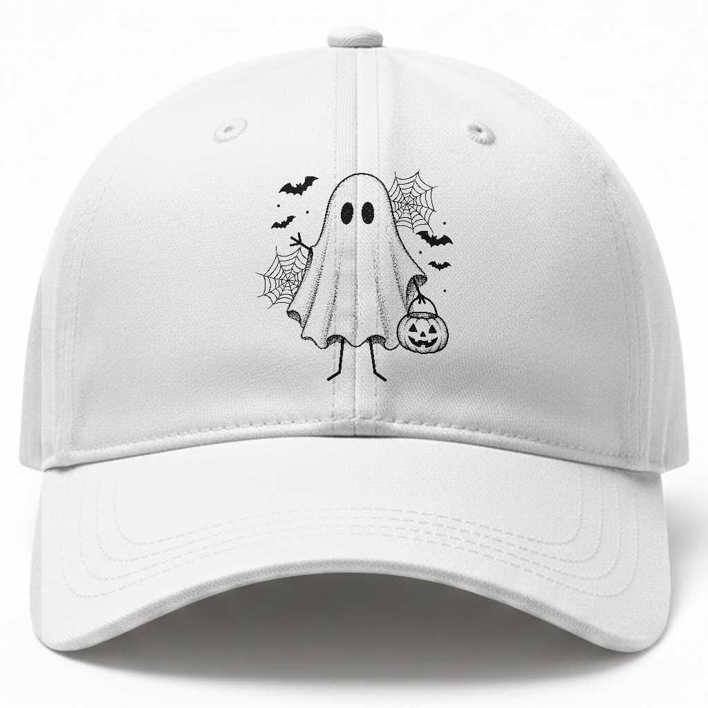 Stickman Ghost Funny Spooky Halloween Gift Baseball Cap