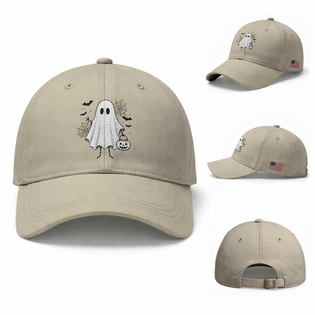 Stickman Ghost Funny Spooky Halloween Gift Baseball Cap