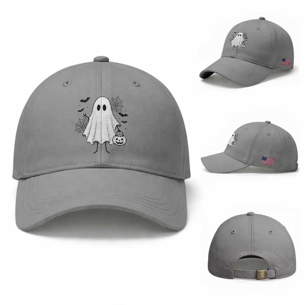 Stickman Ghost Funny Spooky Halloween Gift Baseball Cap