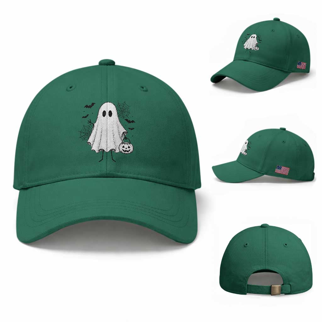 Stickman Ghost Funny Spooky Halloween Gift Baseball Cap