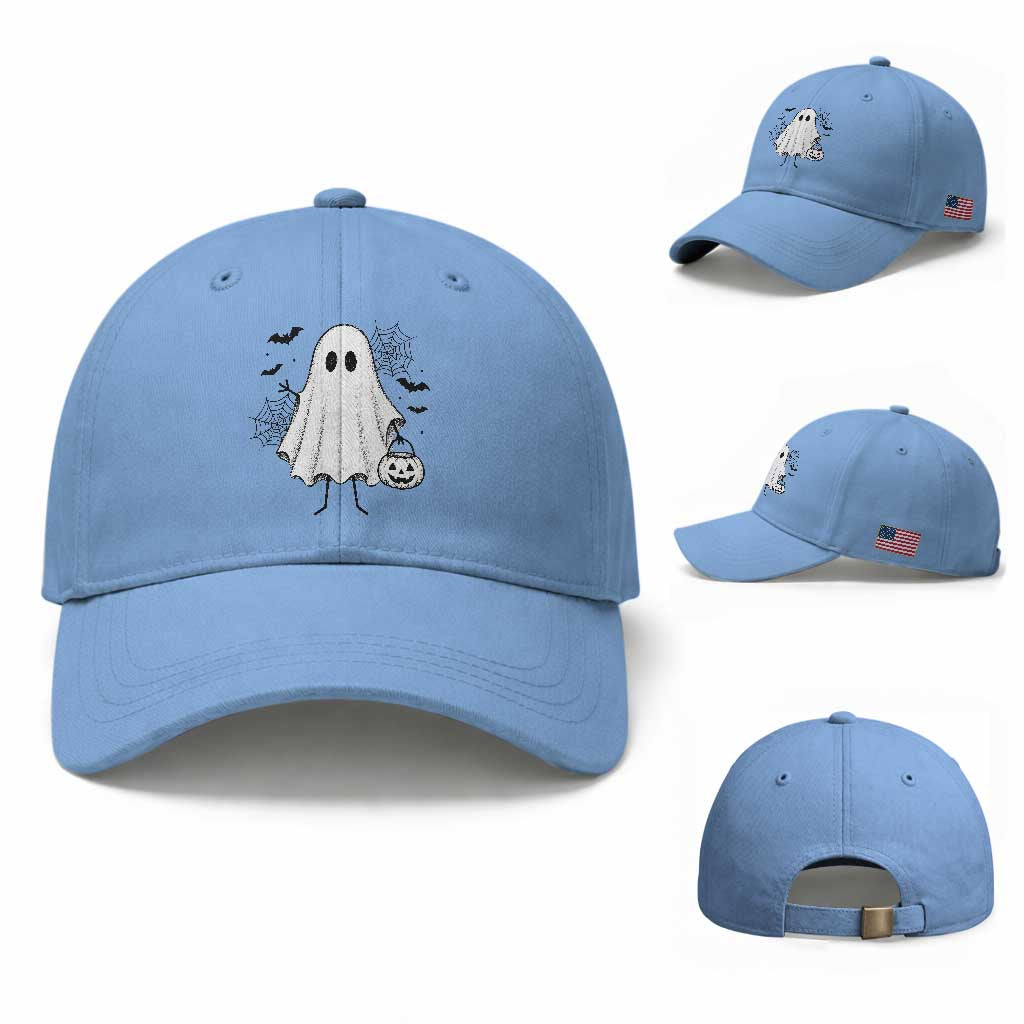 Stickman Ghost Funny Spooky Halloween Gift Baseball Cap