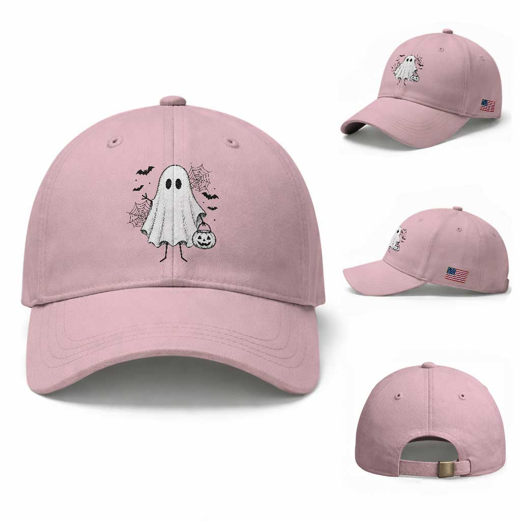 Stickman Ghost Funny Spooky Halloween Gift Baseball Cap