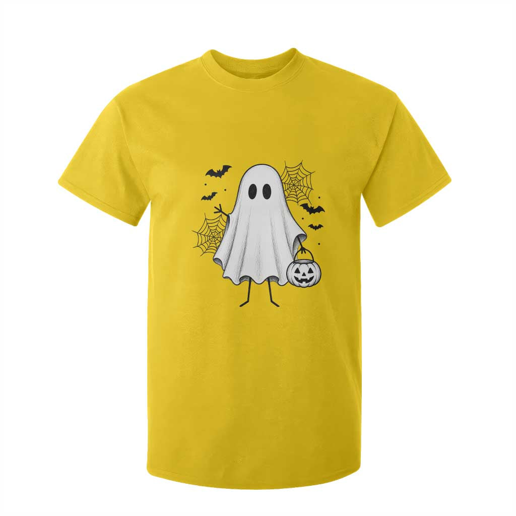 Stickman Ghost Funny Spooky Halloween Gift T Shirt For Kid