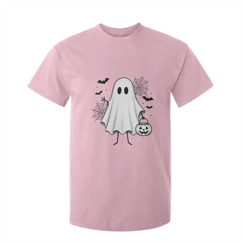 Stickman Ghost Funny Spooky Halloween Gift T Shirt For Kid