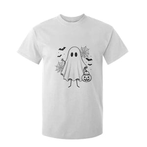 Stickman Ghost Funny Spooky Halloween Gift T Shirt For Kid