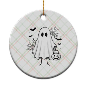 Stickman Ghost Funny Spooky Halloween Gift Ceramic Ornament