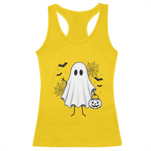 Stickman Ghost Funny Spooky Halloween Gift Racerback Tank Top