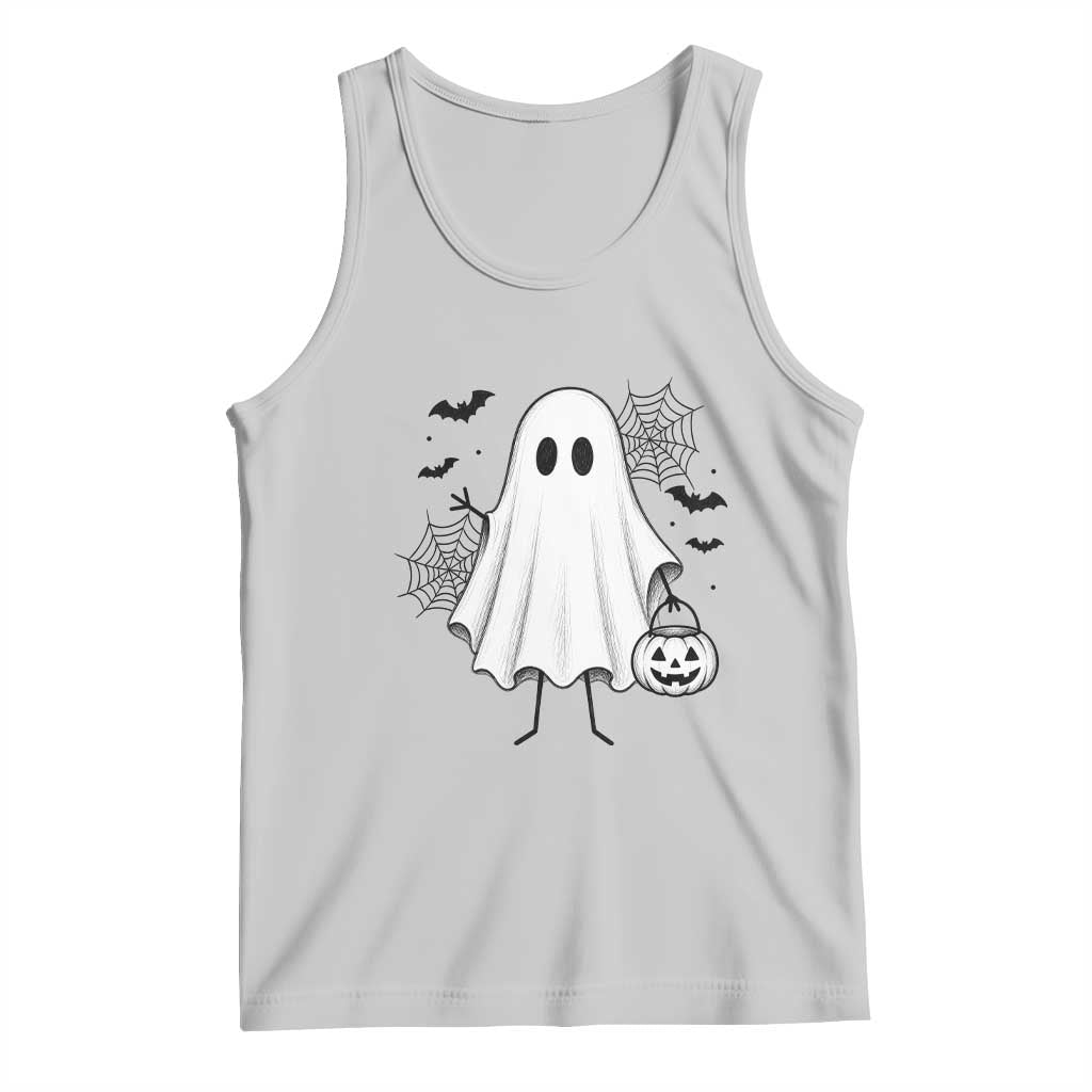 Stickman Ghost Funny Spooky Halloween Gift Tank Top