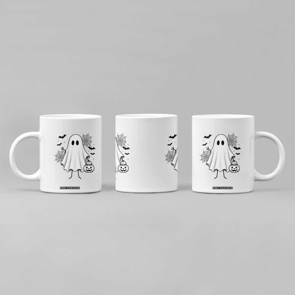 Stickman Ghost Funny Spooky Halloween Gift Coffee Mug
