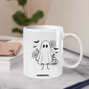 Stickman Ghost Funny Spooky Halloween Gift Coffee Mug