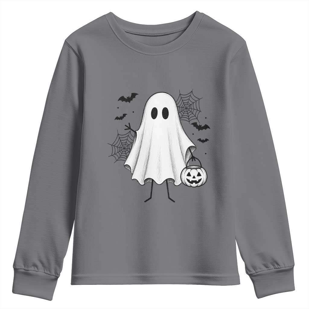 Stickman Ghost Funny Spooky Halloween Gift Youth Sweatshirt