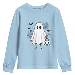 Stickman Ghost Funny Spooky Halloween Gift Youth Sweatshirt