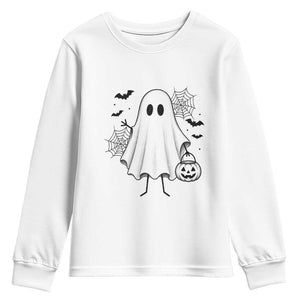 Stickman Ghost Funny Spooky Halloween Gift Youth Sweatshirt