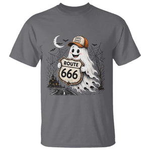 Haunted Route Highway 666 Halloween Road Trip T Shirt Spooky Travel Gift