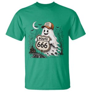 Haunted Route Highway 666 Halloween Road Trip T Shirt Spooky Travel Gift