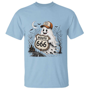 Haunted Route Highway 666 Halloween Road Trip T Shirt Spooky Travel Gift