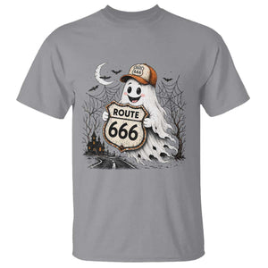 Haunted Route Highway 666 Halloween Road Trip T Shirt Spooky Travel Gift