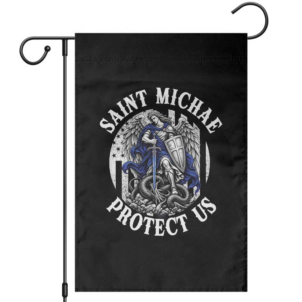 Law Enforcement Officer Saint Michael Archangel Garden Flag Protect Us Catholic Police Gift