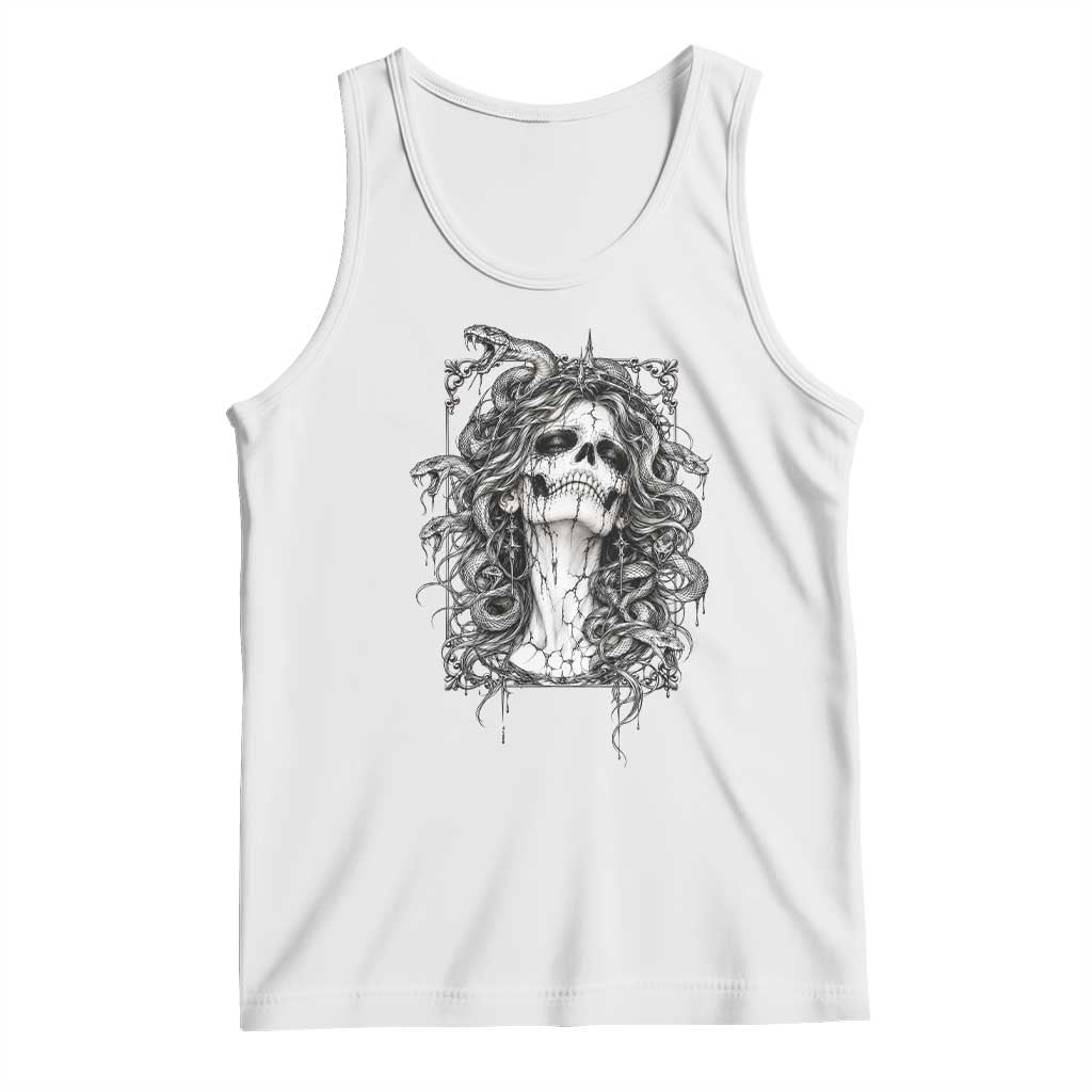 Gothic Medusa Skull Snake Greek Mythology Tank Top Dark Fantasy